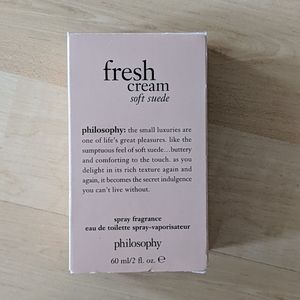 Philosophy fresh cream soft suede spray